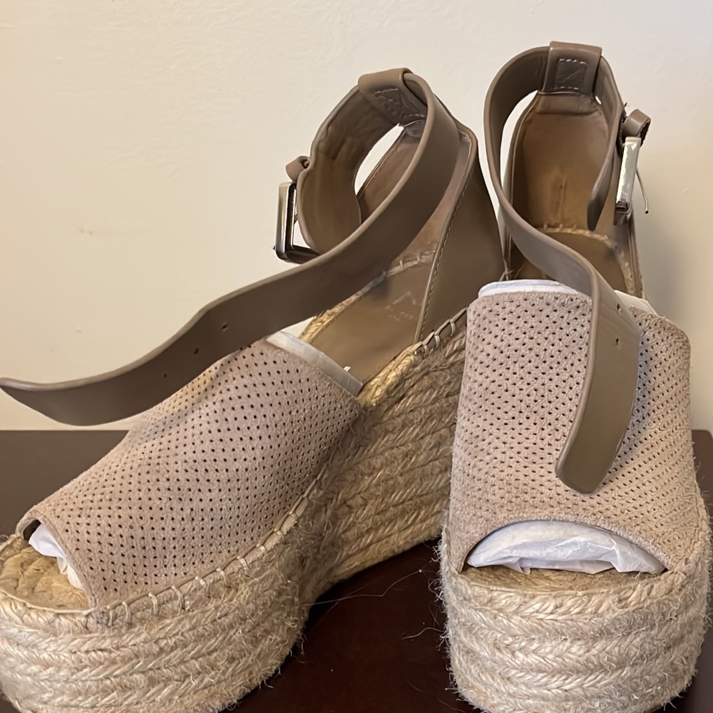 Marc Fisher Espadrilles. Grey